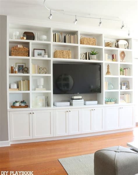 Built In Bookcase Around Tv