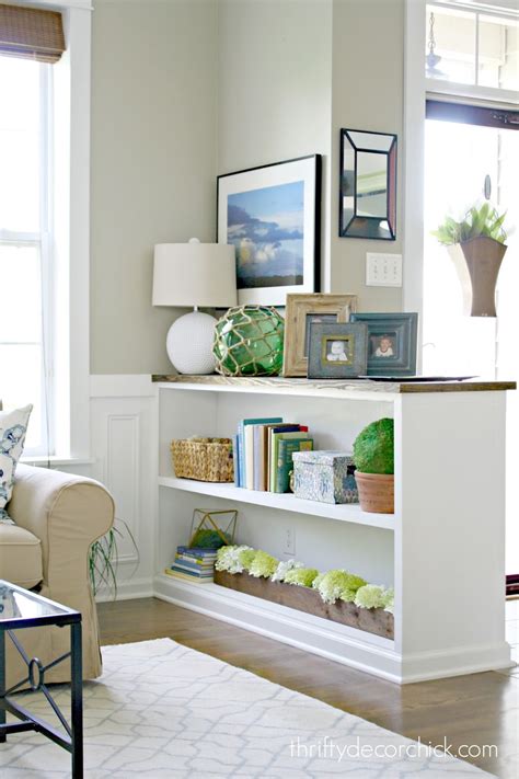 Built In Bookshelf Half Wall