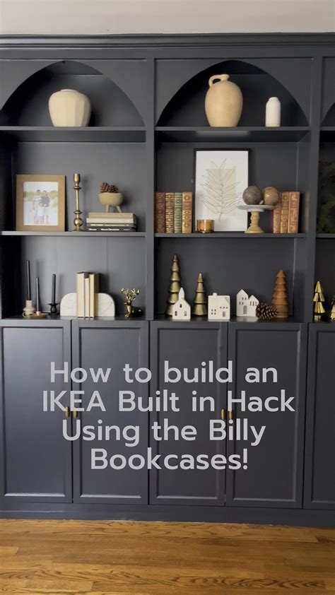 Built In Bookshelf Ikea Hack
