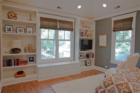 Built In Bookshelves Master Bedroom