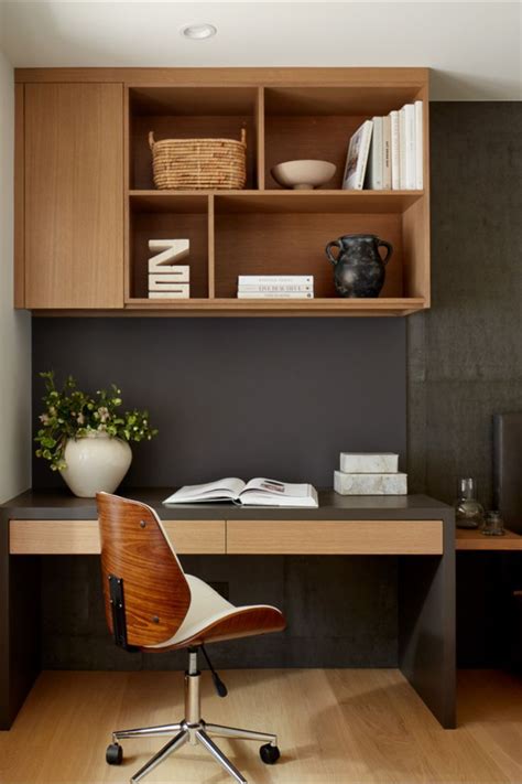 21 Bedroom Desk With Storage Built in wall shelves