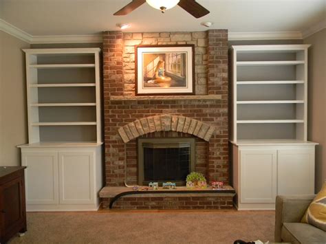 Built In Fireplace Bookcases