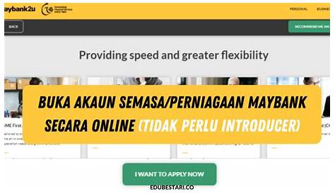 √ Cara Buka Akaun Maybank Online Tanpa ke Kaunter / Walk-in