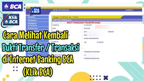 Bukti Transfer Internet Banking Bca: Panduan Lengkap Untuk Pemula
