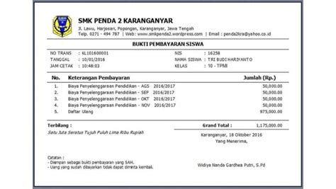Bukti Pembayaran