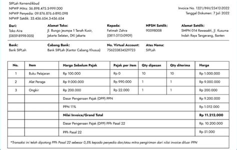 bukti potong pajak siplah