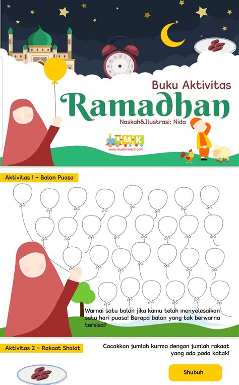 BUKU Kegiatan Ramadhan 2022 PDF, Download dan Unduh Buku Jurnal Ramadan 1443 H untuk TK, TPQ, SD