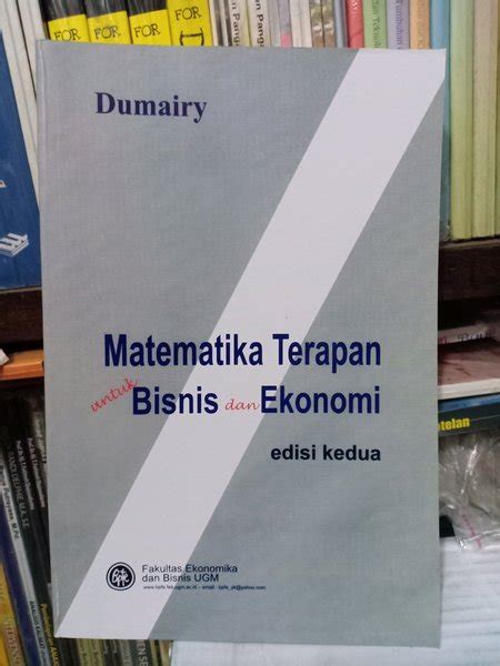 Download Buku Matematika Terapan Untuk Bisnis Dan Ekonomi Karangan Dumairy Pdf Berkas Pendidikan