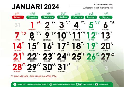 bulan hijriah januari 2024