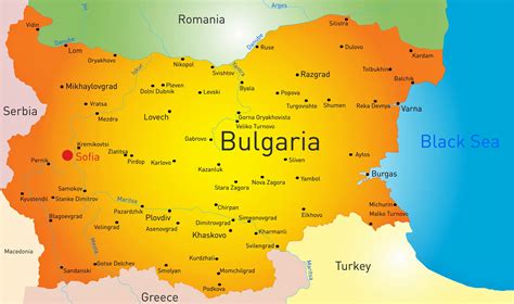 Bulgarien auf EuropaKarte vektor abbildung. Illustration von