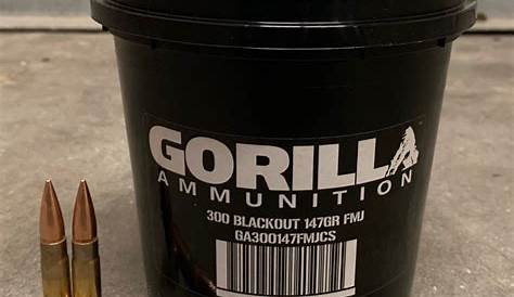 Gorilla Ammunition .300 AAC BlackOut 125gr Sierra MatchKing - 20 Round