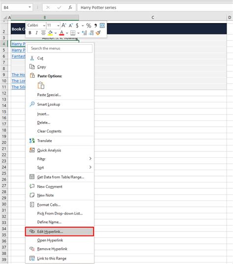 bulk edit hyperlinks in excel
