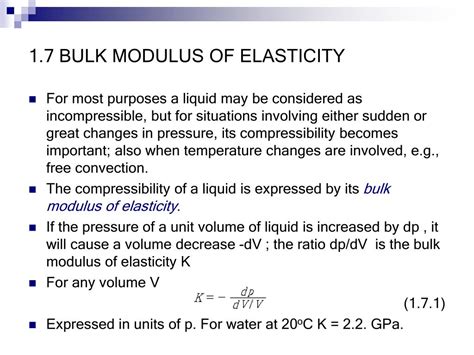 Bulk Modulus Of Elasticity Pdf