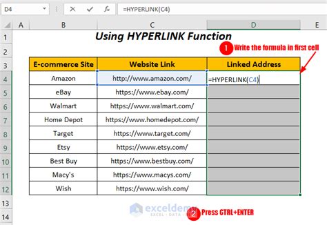 bulk open links in excel