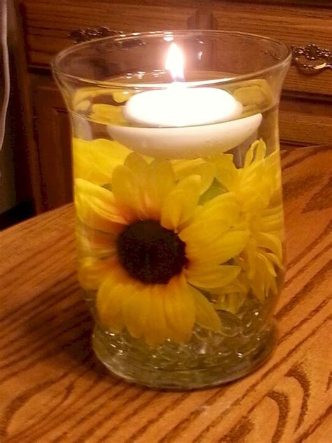 Bulk Sunflower Floating Candle