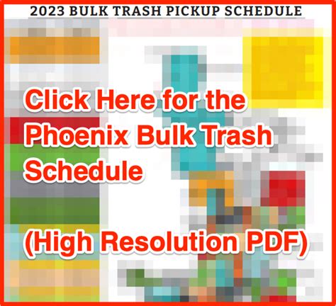 Bulk Trash Schedule In Phoenix