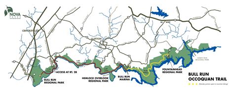 Bull Run Occoquan Trail Printable Trailmap