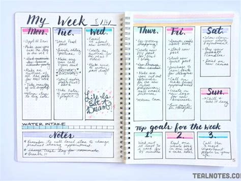Inspiring bullet journal set up ideas