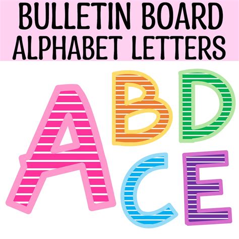 Bulletin Board Letters In Google Docs