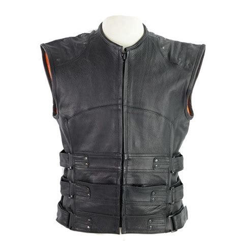 Bulletproof Leather Motorcycle Vest