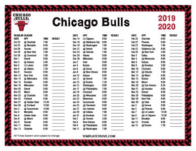 bulls home game schedule 2019