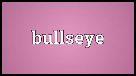 bullseye meaning in tamil
