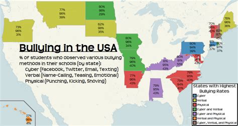 bullying in the us map