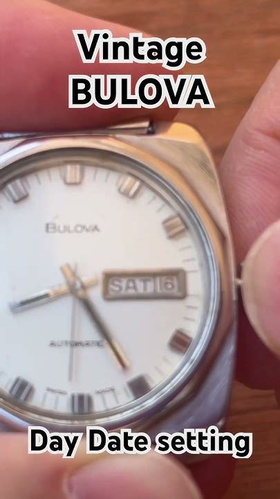 Bulova Watch Setting Date