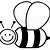 bumble bee coloring page