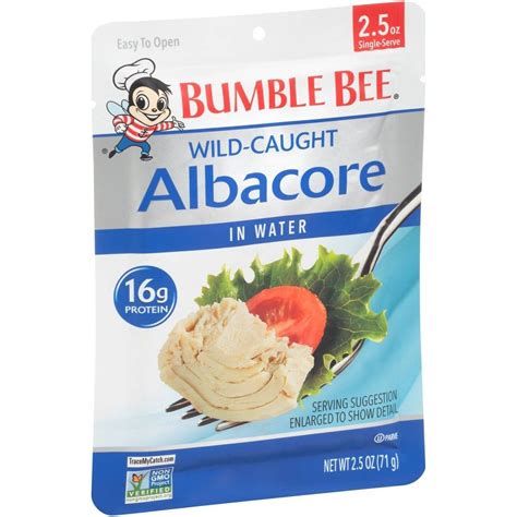 bumble bee albacore tuna in water pouch