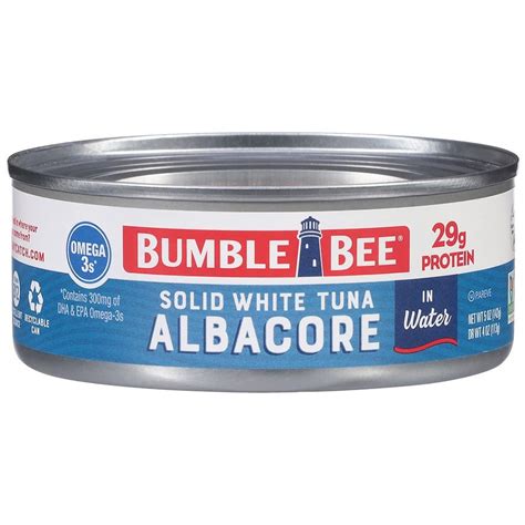 bumble bee albacore tuna nutrition