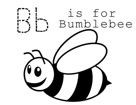 Bumble Bee Coloring Page Printable
