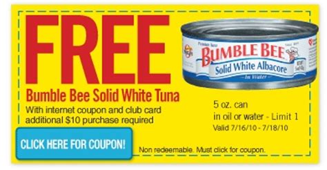 bumble bee tuna coupons