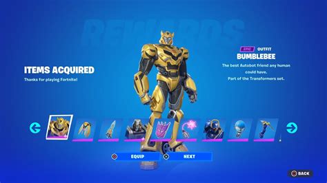 bumblebee fortnite skin