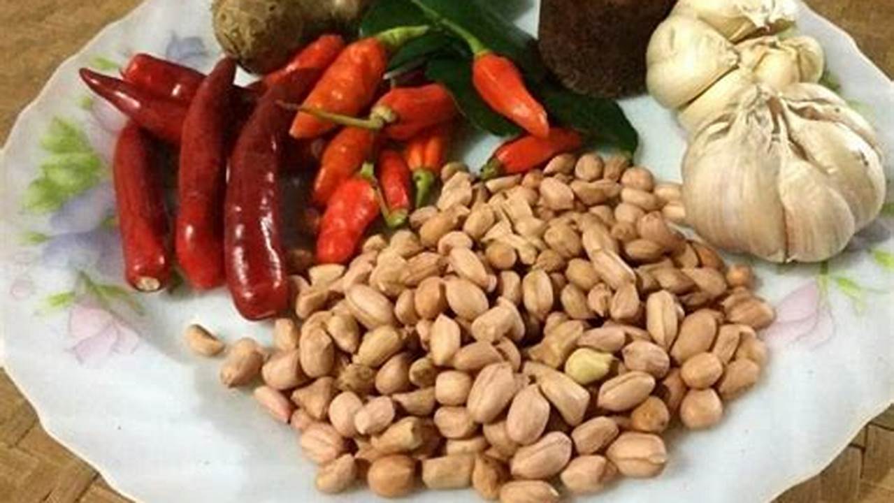 Resep Rahasia Bumbu Pecel Kacang 1/2 Kg, Kuliner Indonesia yang Mendunia