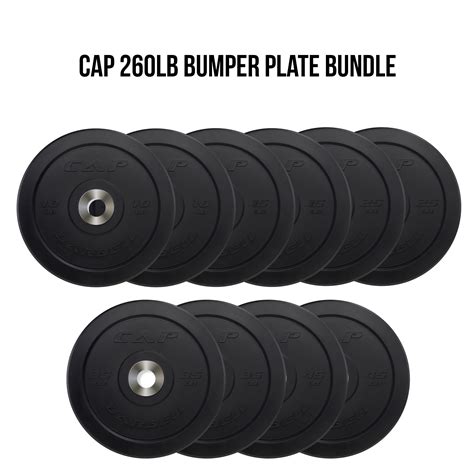 Bumper Plate Set 260Lb