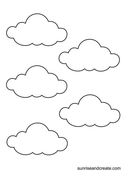 Bumpy Cloud Pattern Printable