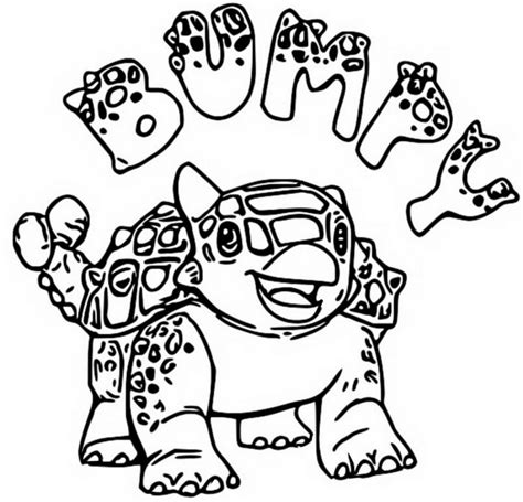 bumpy dinosaur coloring page printable template