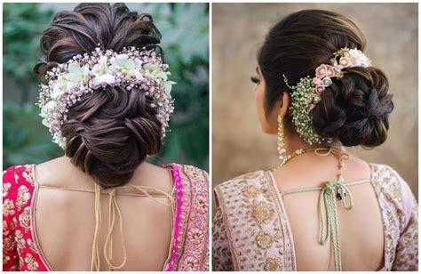  79 Stylish And Chic Bun Hairstyle For Short Hair On Saree For Long Hair