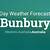 bunbury weather forecast