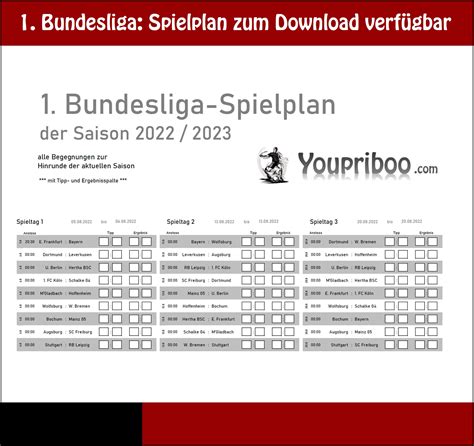 bundesliga spielplan 2022 2023 kicker