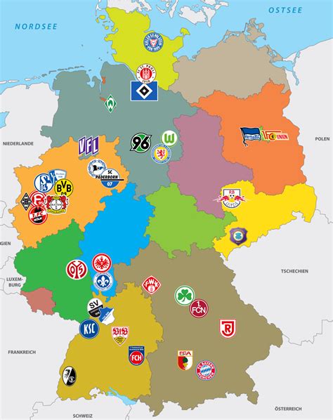 bundesliga teams map 202