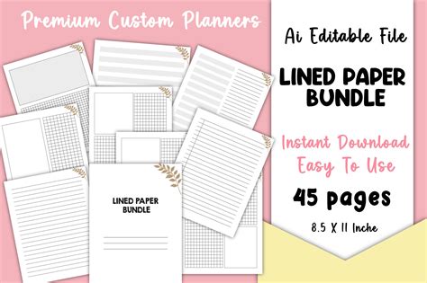 Bundle Notebook Paper