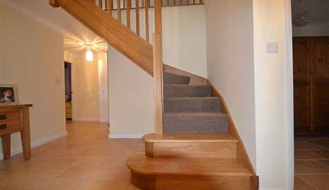 Bespoke oak staircase for bungalow loft conversion JLA