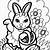 bunny coloring picture