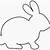 bunny silhouette coloring pages