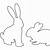 bunny silhouette printable
