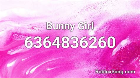 bunny girl roblox id