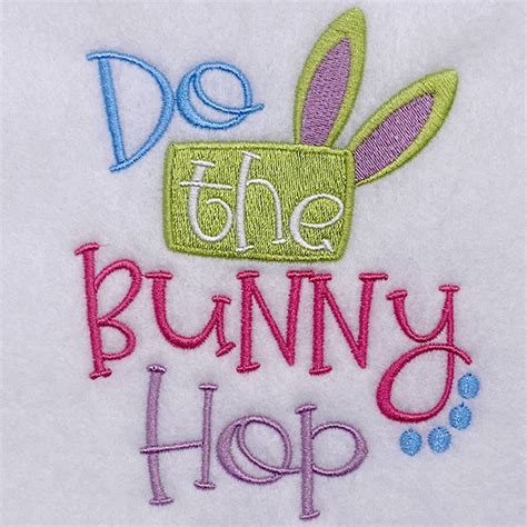 bunny hop embroidery designs