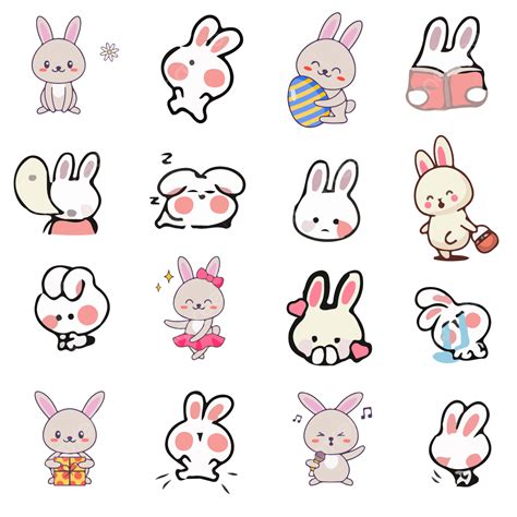 bunny stickers to print